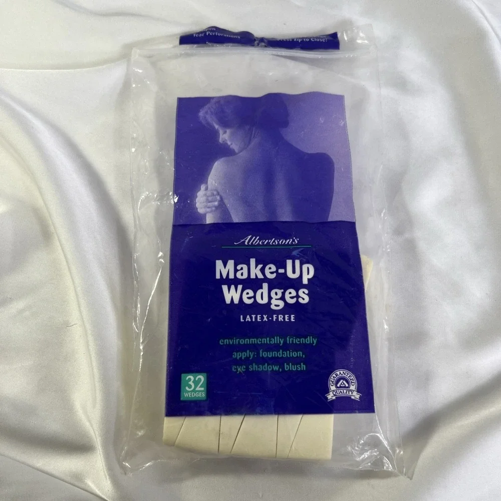 Vinatge Albertsons Make-Up Wedges Latex-Free 13 Left In Pack Opened Read‎